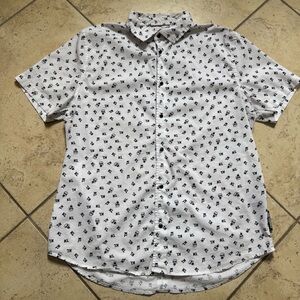 Men's Karl Lagerfeld Short-Sleeve Button-Down Shirt